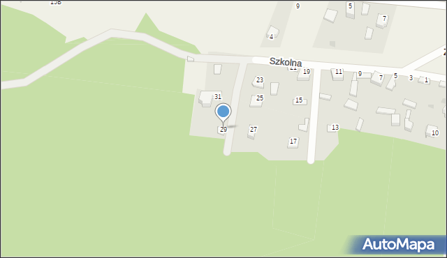 Zaborze, Szkolna, 29, mapa Zaborze