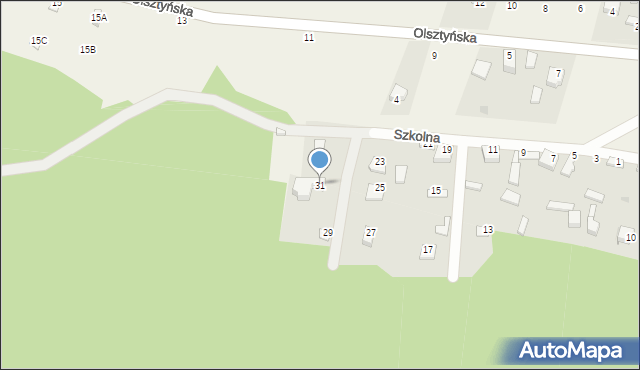 Zaborze, Szkolna, 31, mapa Zaborze