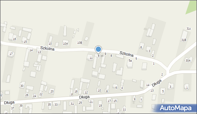 Zabraniec, Szkolna, 7, mapa Zabraniec