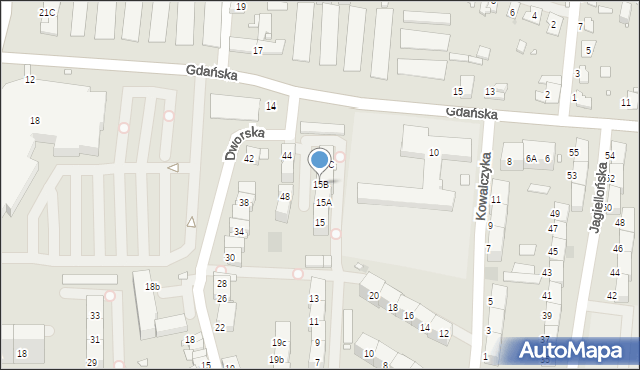 Zabrze, Szpitalna, 15B, mapa Zabrza