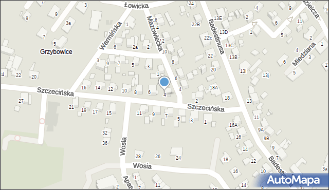 Zabrze, Szczecińska, 4, mapa Zabrza