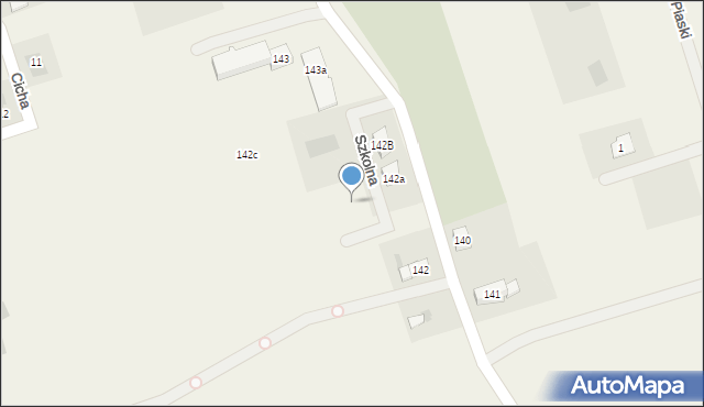 Zacharzyn, Szkolna, 3, mapa Zacharzyn