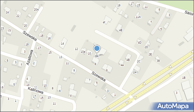 Zagrody, Szewska, 8A, mapa Zagrody