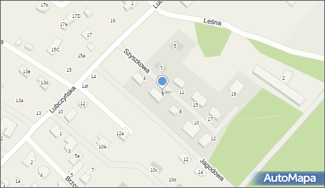 Załom, Szyszkowa, 6, mapa Załom