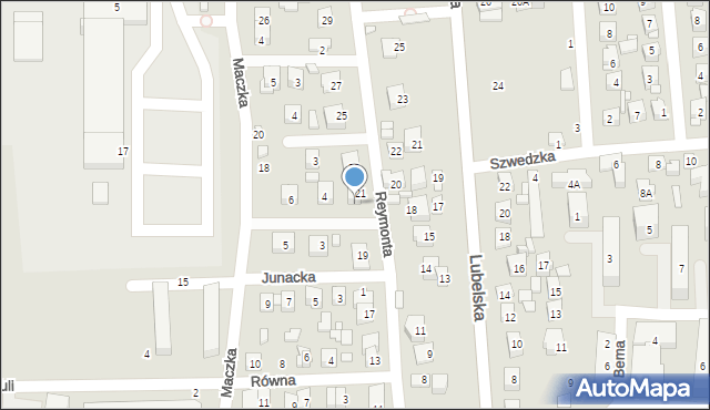 Zamość, Szarych Szeregów, 2, mapa Zamościa