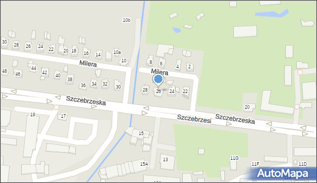 Zamość, Szczebrzeska, 26, mapa Zamościa