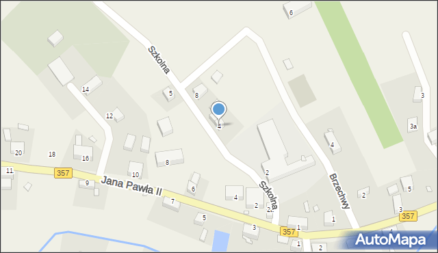 Zaręba, Szkolna, 4, mapa Zaręba