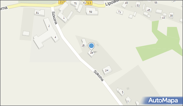 Żarnowiec, Szkolna, 1a, mapa Żarnowiec