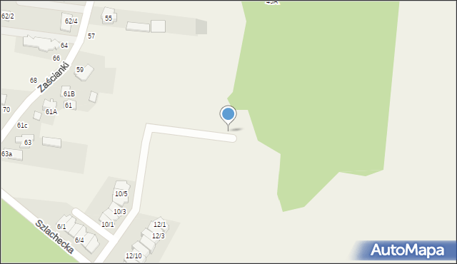 Zaścianki, Szlachecka, 10f, mapa Zaścianki