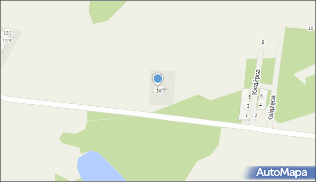 Zaścianki, Szlachecka, 34, mapa Zaścianki