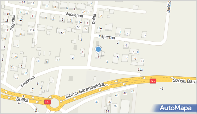 Zaścianki, Szosa Baranowicka, 1, mapa Zaścianki