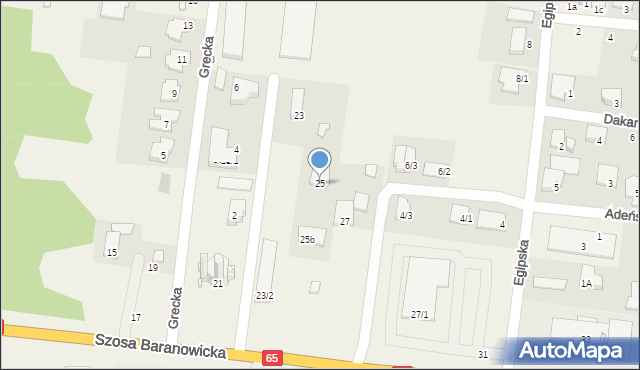 Zaścianki, Szosa Baranowicka, 25/3, mapa Zaścianki
