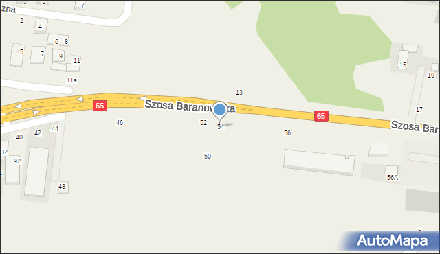 Zaścianki, Szosa Baranowicka, 54, mapa Zaścianki