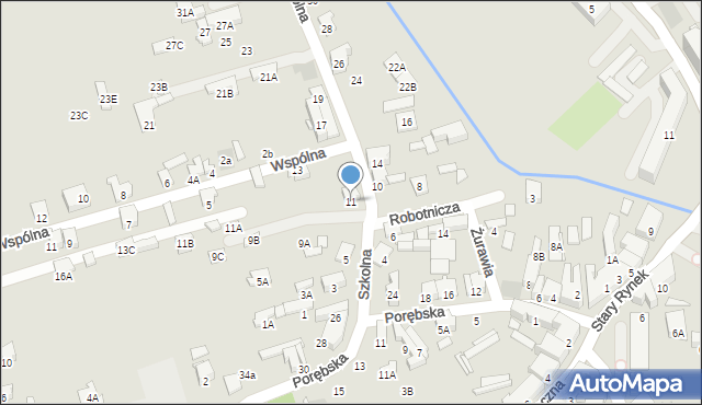 Zawiercie, Szkolna, 11, mapa Zawiercie