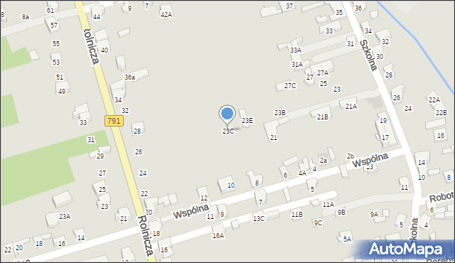 Zawiercie, Szkolna, 23C, mapa Zawiercie