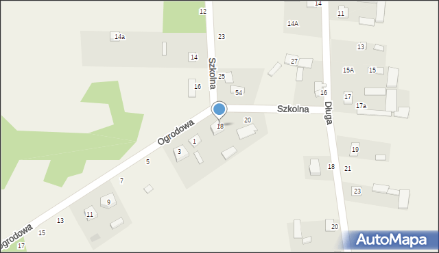 Zawiszyn, Szkolna, 18, mapa Zawiszyn