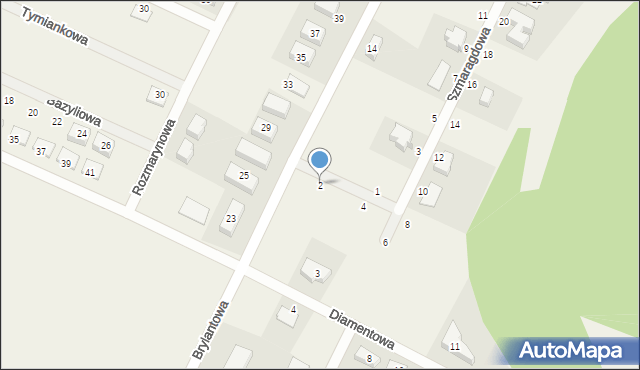 Zbrudzewo, Szmaragdowa, 2, mapa Zbrudzewo