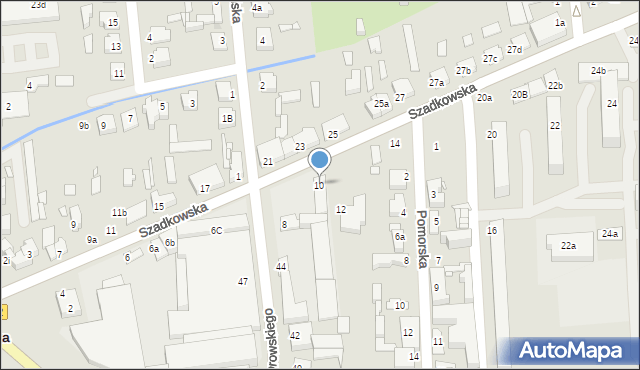 Zduńska Wola, Szadkowska, 10, mapa Zduńska Wola
