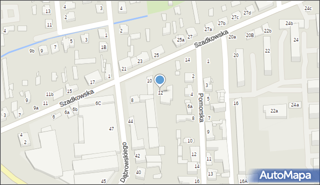 Zduńska Wola, Szadkowska, 12, mapa Zduńska Wola