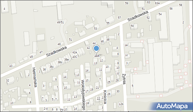 Zduńska Wola, Szadkowska, 44A, mapa Zduńska Wola