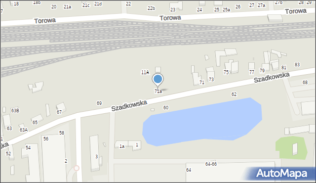 Zduńska Wola, Szadkowska, 71a, mapa Zduńska Wola