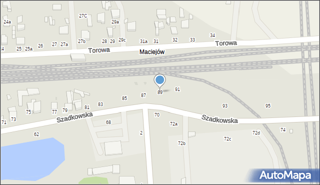 Zduńska Wola, Szadkowska, 89, mapa Zduńska Wola