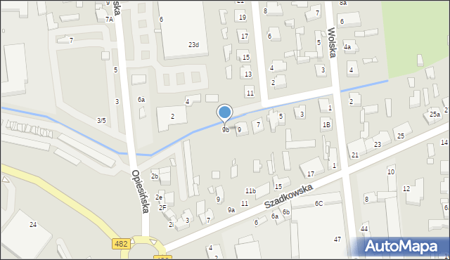 Zduńska Wola, Szadkowska, 9b, mapa Zduńska Wola
