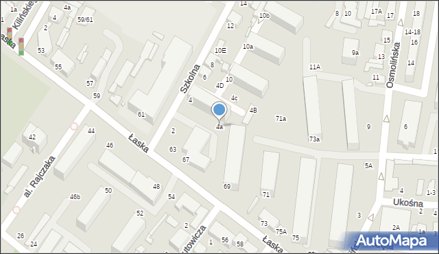 Zduńska Wola, Szkolna, 4a, mapa Zduńska Wola