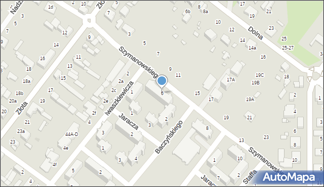 Zduńska Wola, Szymanowskiego Karola, 6, mapa Zduńska Wola
