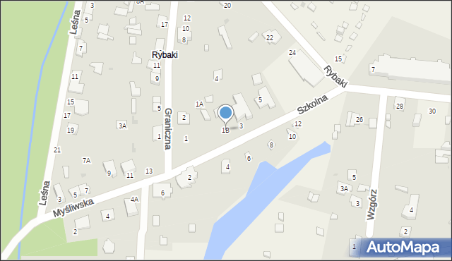 Zegrze Południowe, Szkolna, 1B, mapa Zegrze Południowe