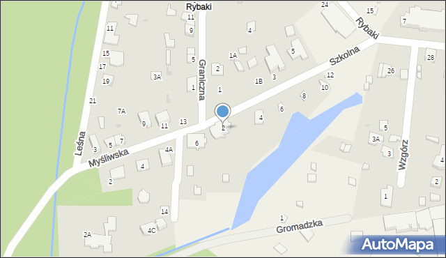 Zegrze Południowe, Szkolna, 2, mapa Zegrze Południowe