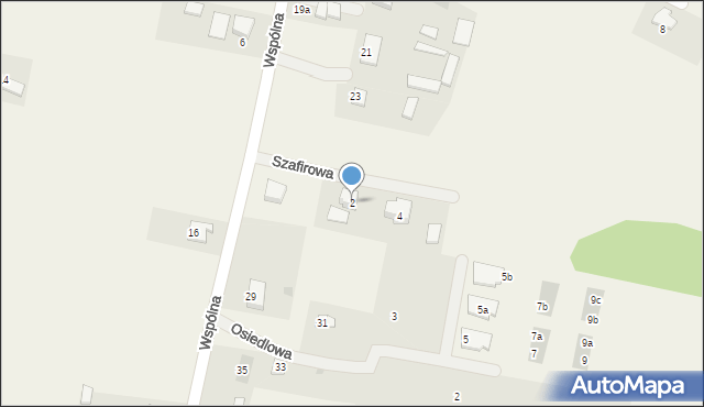 Żelków, Szafirowa, 2, mapa Żelków