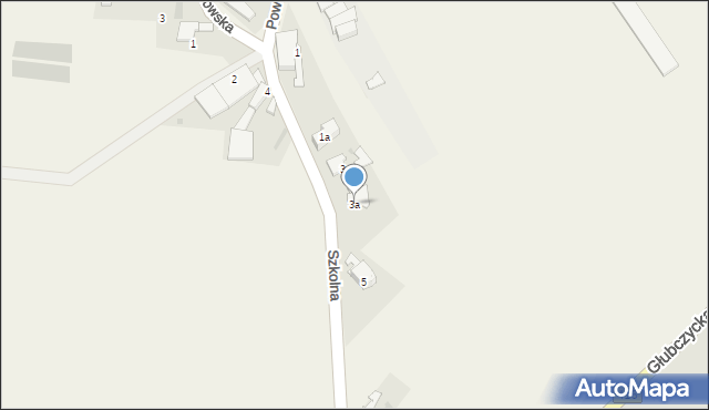 Żerdziny, Szkolna, 3a, mapa Żerdziny
