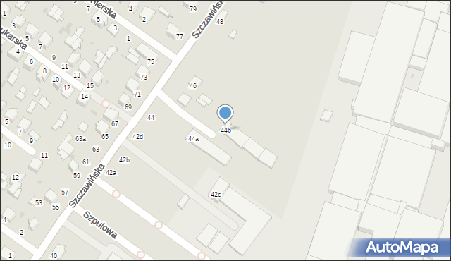 Zgierz, Szczawińska, 44b, mapa Zgierz
