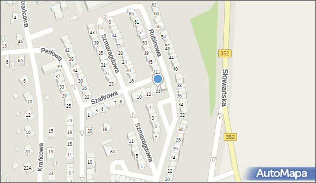 Zgorzelec, Szafirowa, 14, mapa Zgorzelec