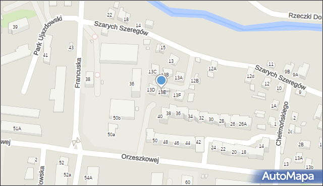 Zgorzelec, Szarych Szeregów, 13E, mapa Zgorzelec