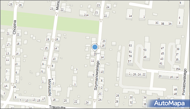 Zgorzelec, Szymanowskiego Karola, 13, mapa Zgorzelec