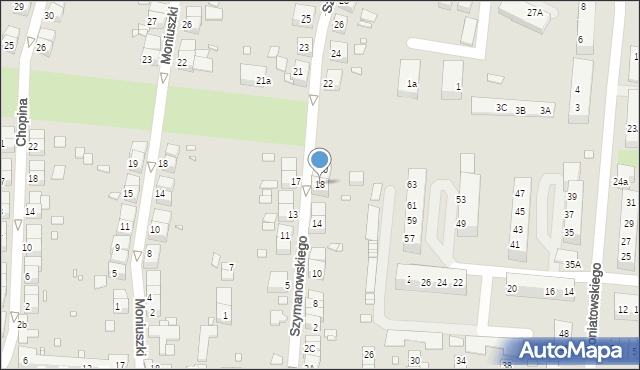 Zgorzelec, Szymanowskiego Karola, 18, mapa Zgorzelec