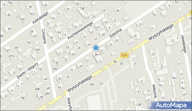 Zielonka, Szkolna, 25, mapa Zielonka