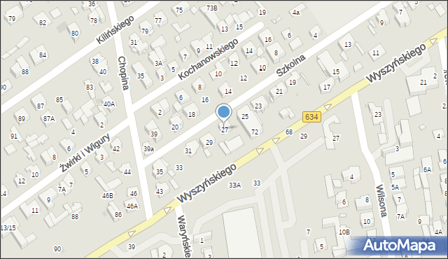 Zielonka, Szkolna, 27, mapa Zielonka