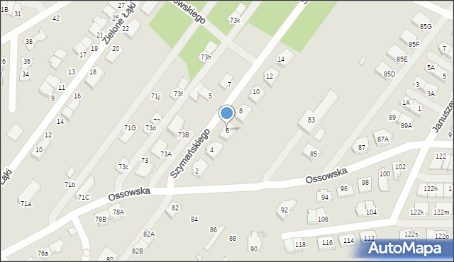 Zielonka, Szymańskiego-Kuli Leona, 6, mapa Zielonka