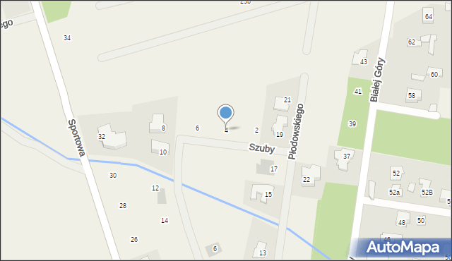 Zielonki-Wieś, Szuby Stanisława, 4, mapa Zielonki-Wieś