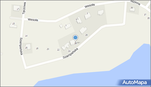 Ziemnice, Szampańska, 26, mapa Ziemnice