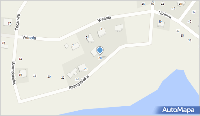 Ziemnice, Szampańska, 28, mapa Ziemnice