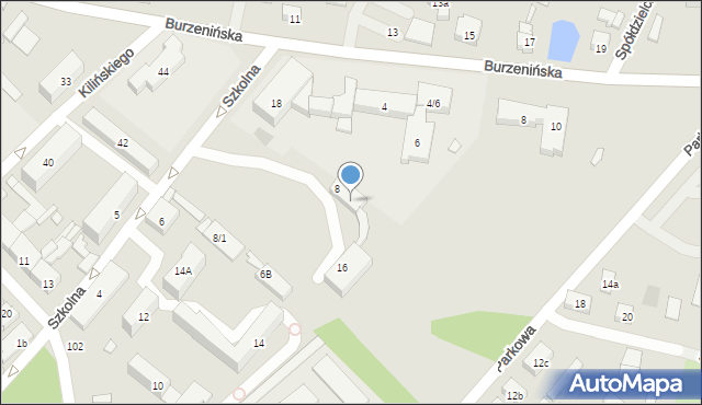 Złoczew, Szkolna, 8/3, mapa Złoczew