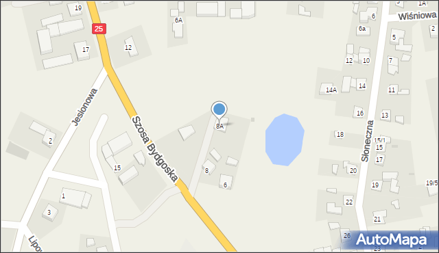 Złotniki Kujawskie, Szosa Bydgoska, 8A, mapa Złotniki Kujawskie