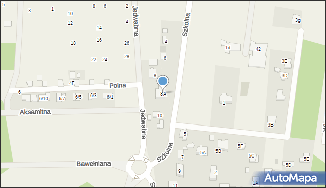 Żółwin, Szkolna, 8A, mapa Żółwin