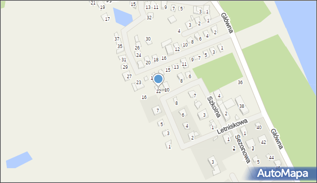 Zwola, Szkolna, 12, mapa Zwola