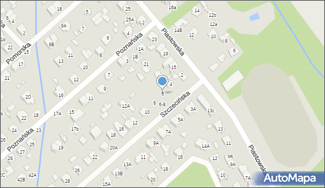 Żyrardów, Szczecińska, 6, mapa Żyrardów