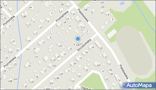 Żyrardów, Szczecińska, 8-6, mapa Żyrardów